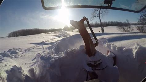 Hardcore Snow Blowing 6 Foot Deep Snow Drifts With The Massey Ferguson 4609 Youtube