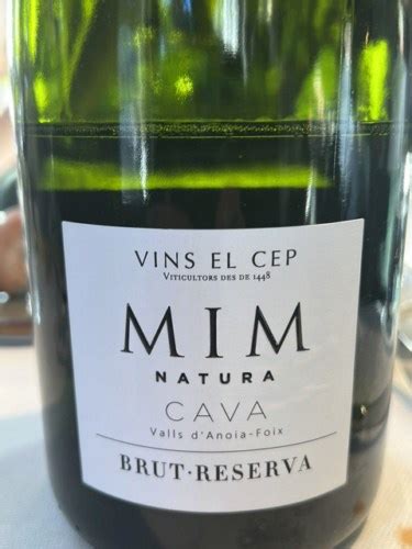 Vins El Cep Cava Mim Natura Reserva Brut Vivino Us