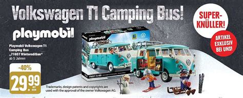 Playmobil Volkswagen T1 Camping Bus 71657 Winteredition Angebot Bei