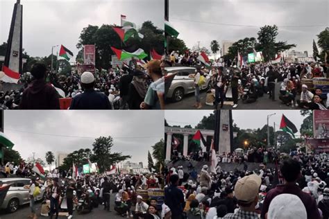 BREAKING NEWS Masyarakat Gelar Aksi Demo Bela Palestina Di Kawasan