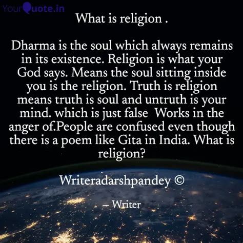 What Is Religion Dharm Quotes Writings By ADARSH PANDEY