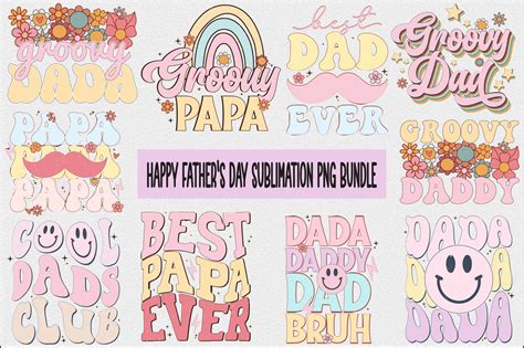 Happy Fathers Day Sublimation Bundle Graphic By Craftgraphics