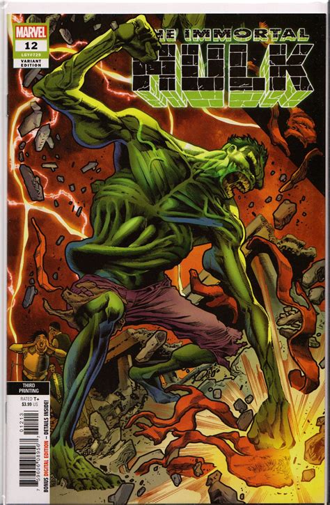 The Immortal Hulk Rd Print Comic Book Marvel Comics Marvel