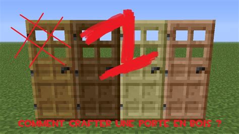 Tuto Minecraft Comment Crafter Une Porte En Bois Youtube