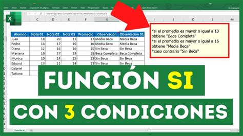 Funci N Si En Excel Con Varias Condicionesfunci N Si Anidada Ejemplo