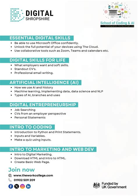 FREE DIGITAL SKILLS COURSE - Ellesmere Town Council - Representing The