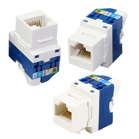 Amazon 3PCS CAT6 RJ45 Network Port Unshielded Rotating Module