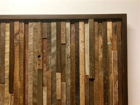 Reclaimed Barn Wood Wall Art Vertical Slats FREE SHIPPING Etsy