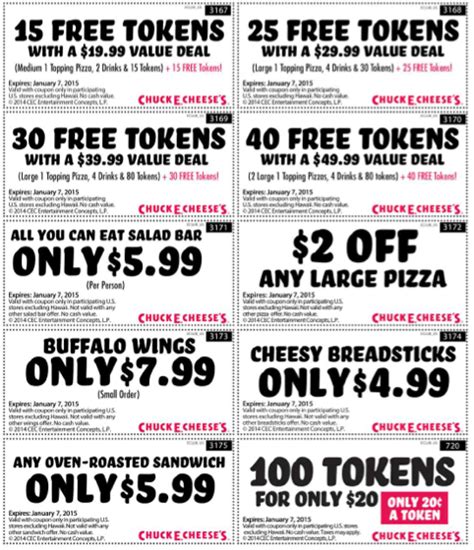 Printable Chuck E Cheese Coupons Printable Word Se Nbkomputer