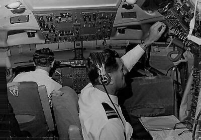 Collectibles BOEING 377 STRATOCRUISER AIRLINER PILOTS IN COCKPIT ...