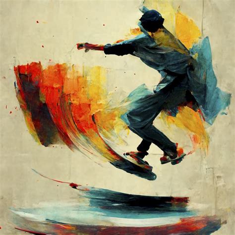 Printable Wall Art, Skateboard Wall Art, Skateboard Painting ...