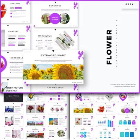 Flower - Powerpoint Template – MasterBundles