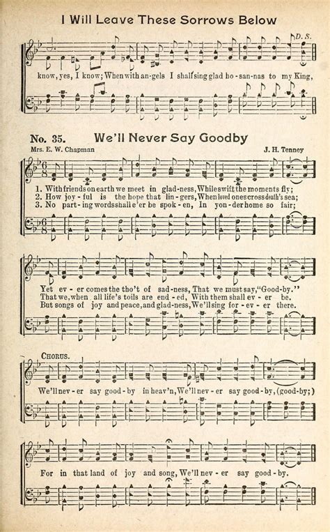 We Ll Never Say Good By Hymnary Org