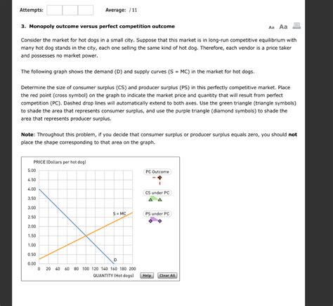 Solved Attempts Average 11 3 Monopoly Outcome Versus Chegg