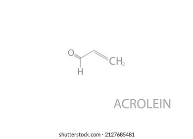 Stock Vektor Acrolein Molecular Skeletal Chemical Formula Vector Bez