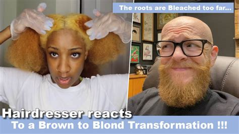 She Is Going From Dark Brown To Orange Hairdresser Reacts To Hair Fails Hair Beauty Youtube