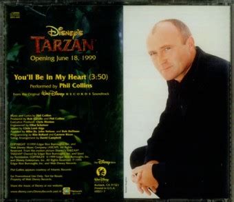 Phil Collins - You'll Be in My Heart (Tarzan Soundtrack) Sheet Music ...