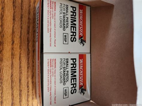 Box Ct Winchester Small Pistol Primers For Standard Load