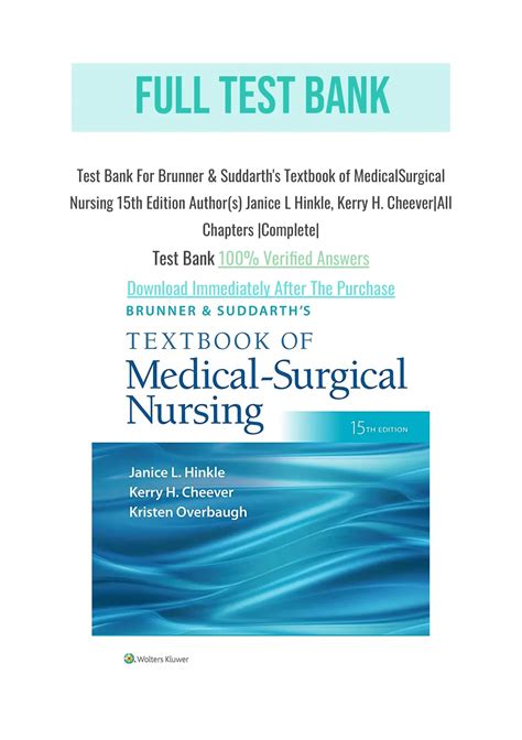 Brunner Suddarth Textbook Of Medical Surgical Nursing Th Th Th