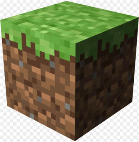 Block Of Grass From The Game Minecraft Minecraft Grass Block Vector