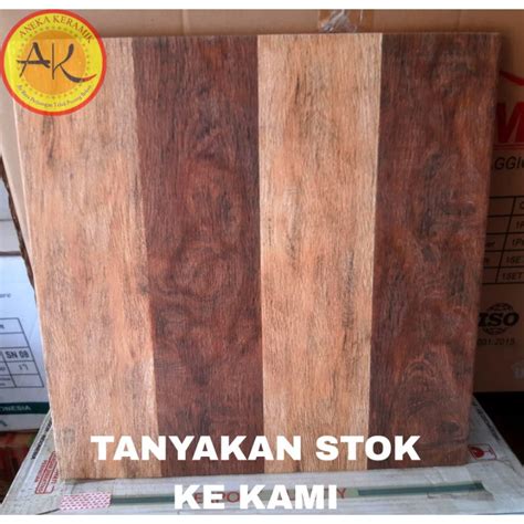 Jual Keramik Lantai Teras Garasi Motif Urat Kayu Kasar Matt X