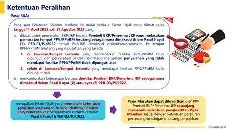 Per Pj Tentang Perubahan Atas Peraturan Direktur Jenderal Pajak