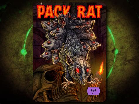 Pack Rat Full Art Token By Darkside Tokens Magic The Gathering Mtg Etsy