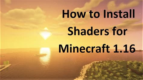 How to put shaders on minecraft - nomface