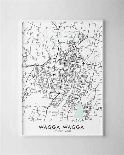 Wagga Wagga NSW Map Print - Chelsea Chelsea