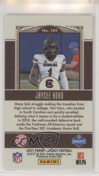 Panini Legacy Rookies Premium Edition Mini Ruby Jaycee Horn