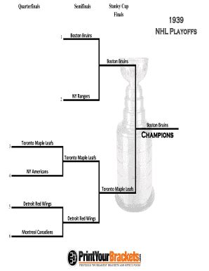 Past Nhl Playoff Brackets - Fill Online, Printable, Fillable, Blank ...