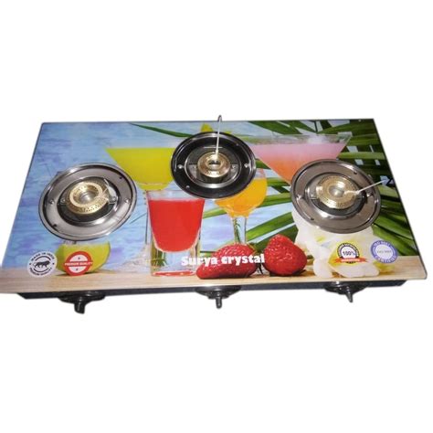 Durable Three Burner LPG Gas Stove For Kitchen At Rs 1250 In New Delhi