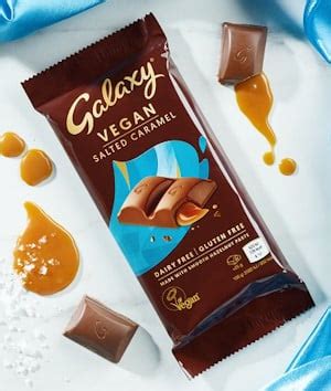 Galaxy Debuts Vegan Chocolate Bar Filled With Salted Caramel