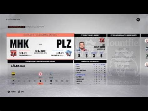 NHL 23 Kariéra za Mountfield HK 8 kolo Hradec Králové Třinec