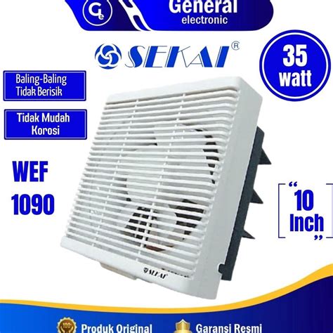 Jual KQ SEKAI WEF19 Wall Exhaust Hexos Heksos Fan Dinding 1 Inch 25 Cm