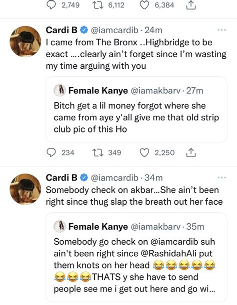 Cardi B And Akbar V Feud On Twitter