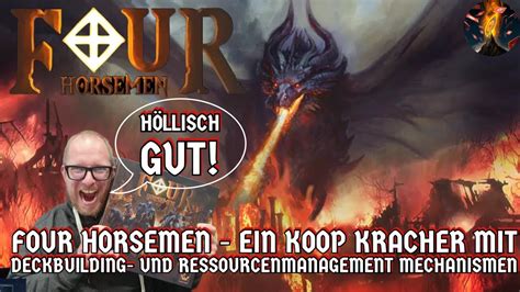 Four Horsemen ein höllischer Koop Kracher mit Deckbuilding und