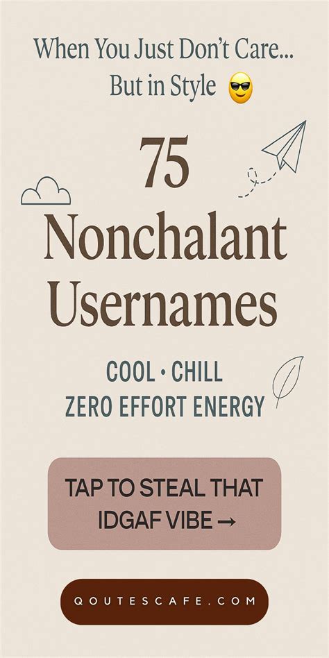 nonchalant usernames for tiktok with your name