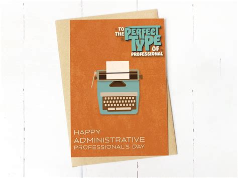 Administrative Professionals Day Card Printable Appreciation Etsy In