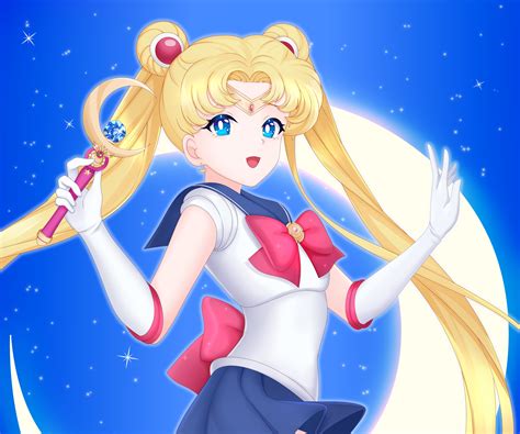 Download Usagi Tsukino Anime Sailor Moon Hd Wallpaper