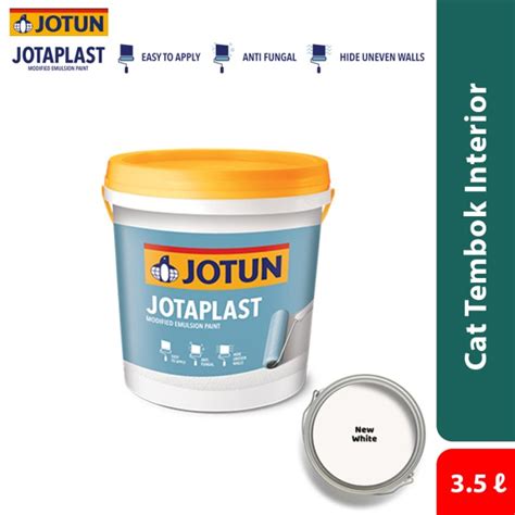 Jual Cat Tembok Interior JOTUN JotaPlast New White Putih 3 5 Liter