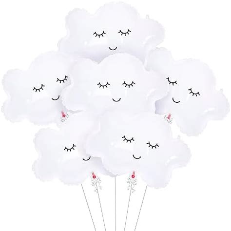 Katchon Smiling Cloud Balloons Set Huge Inch Pack Of Cloud