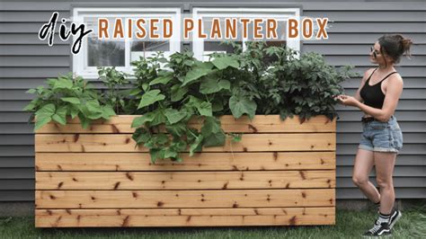 How To Build A Modern Raised Planter Diy Huntress