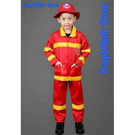 Jual Baju Pemadam Kebakaran Anak Paud Tk Sd Shopee Indonesia