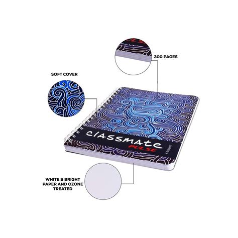 Classmate Unruled Notebook Assorted 302 Pages Price Buy Online At