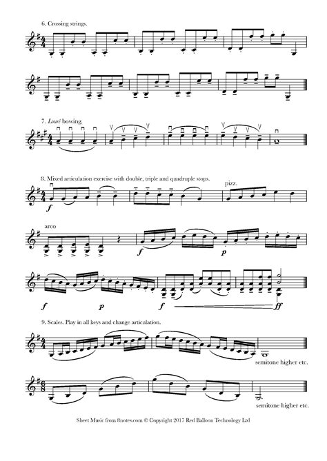 Violin Exercises