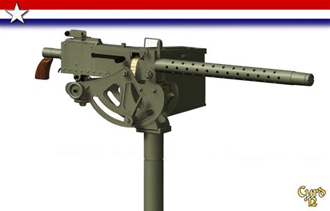 пулемет M1919 Browning 3d Модель 59 Lwo Free3d