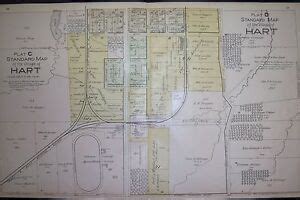 Plat C D Standard Map Village Of Hart Oceana County Michigan