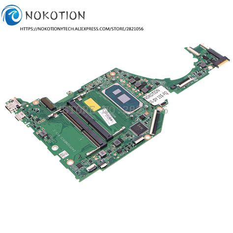 NOKOTION For HP 15 DY 15S FQ Laptop Motherboard I3 1005G1 CPU DDR4