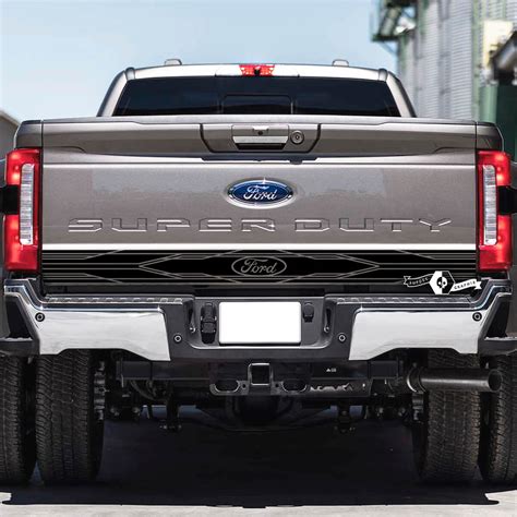 Achterklep Ford Super Duty 2023 Line Vinyl Decals Stickers Graphics